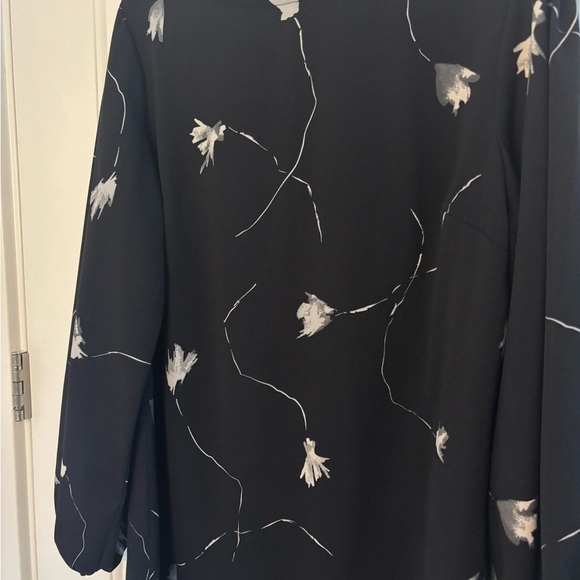 A New Day Elegant Black Floral Dress - Picture 4 of 6